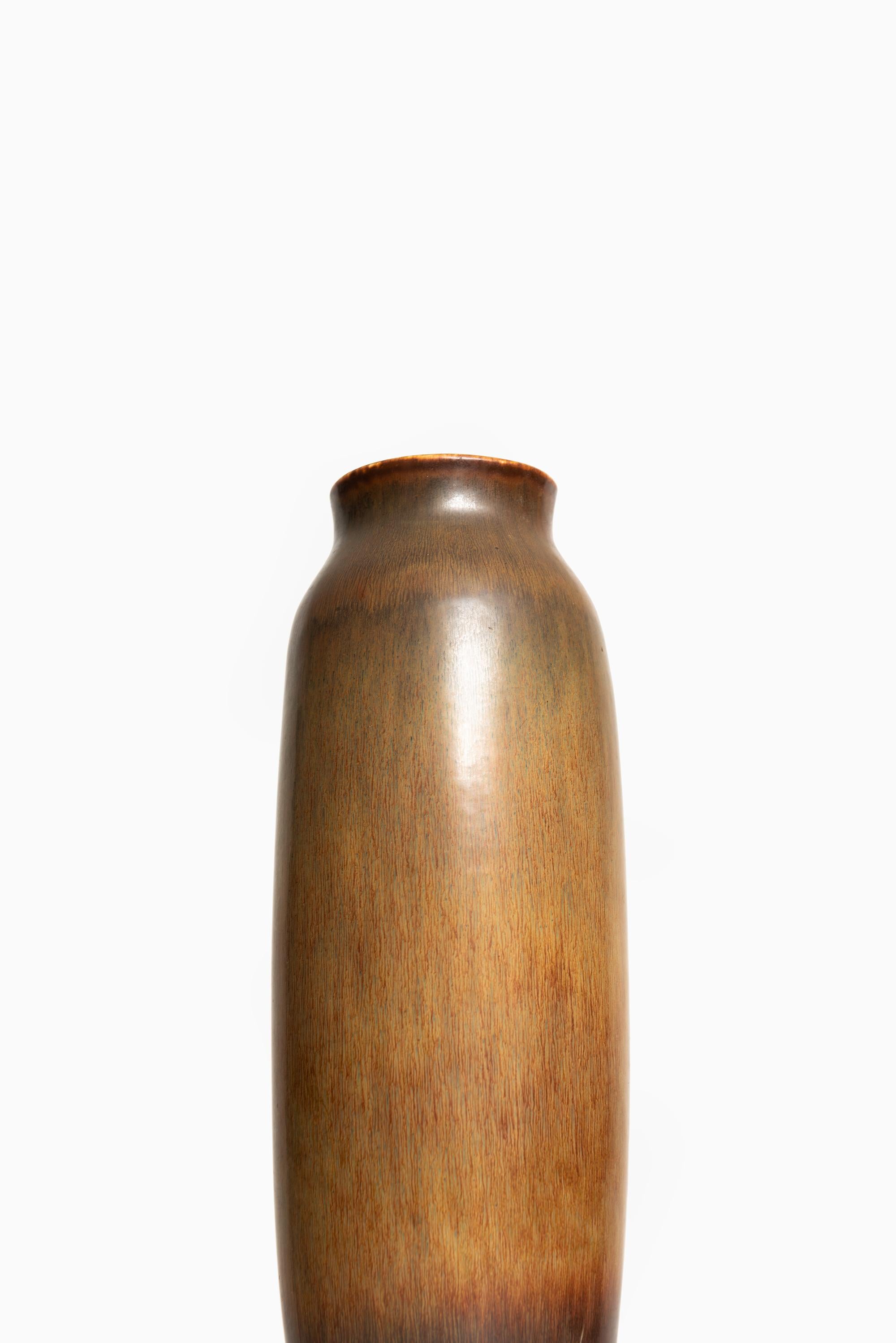 Scandinavian Modern Carl-Harry Stålhane Ceramic Vase by Rörstrand in Sweden For Sale