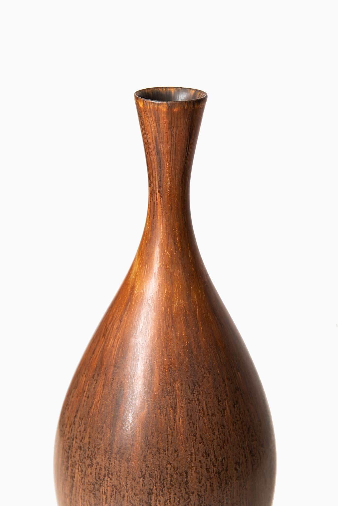 Mid-20th Century Carl-Harry Stålhane Ceramic Vase by Rörstrand in Sweden