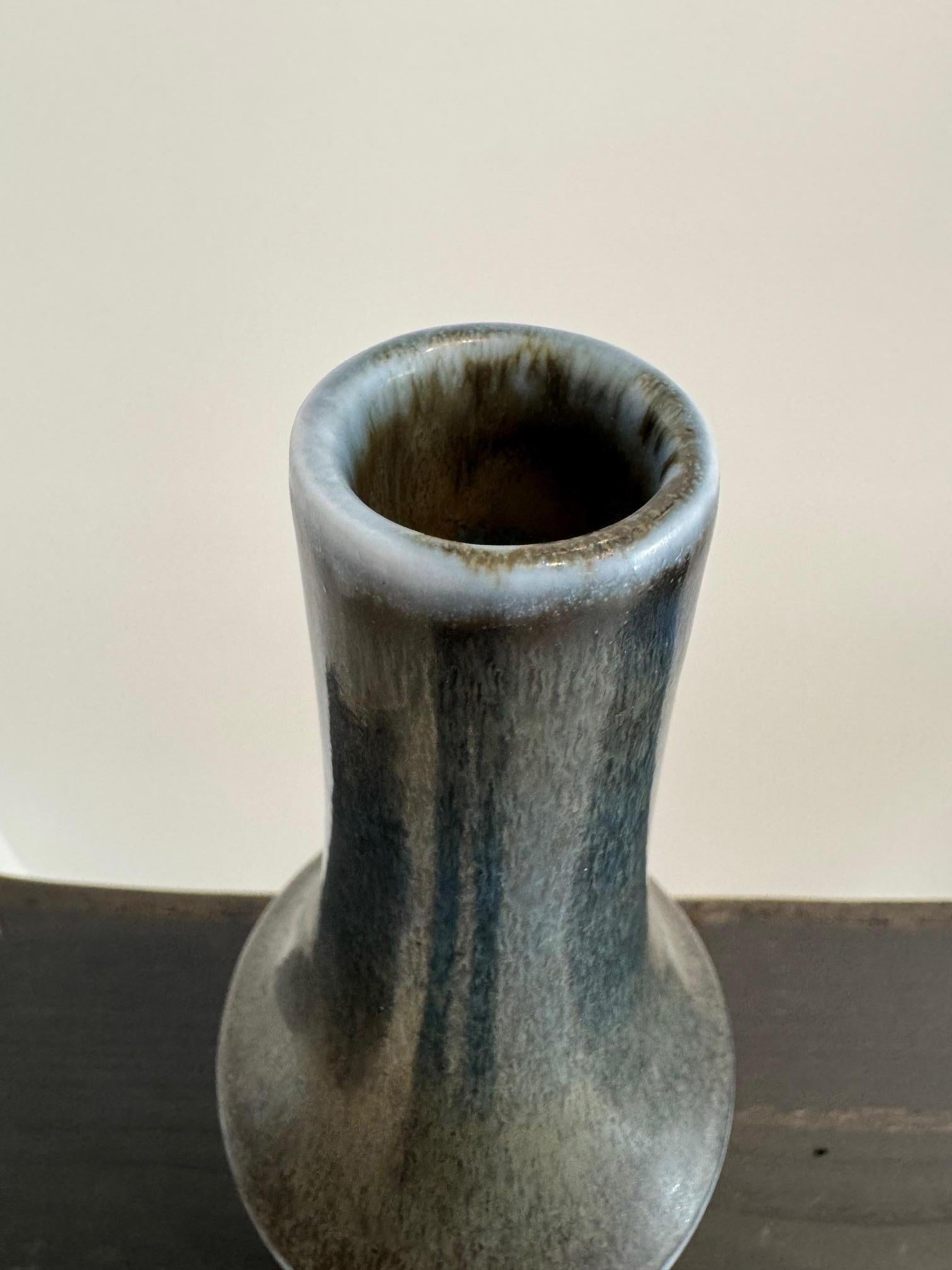 Carl-Harry Stålhane Ceramic Vase from Rörstrand, Sweden 1950s For Sale 7