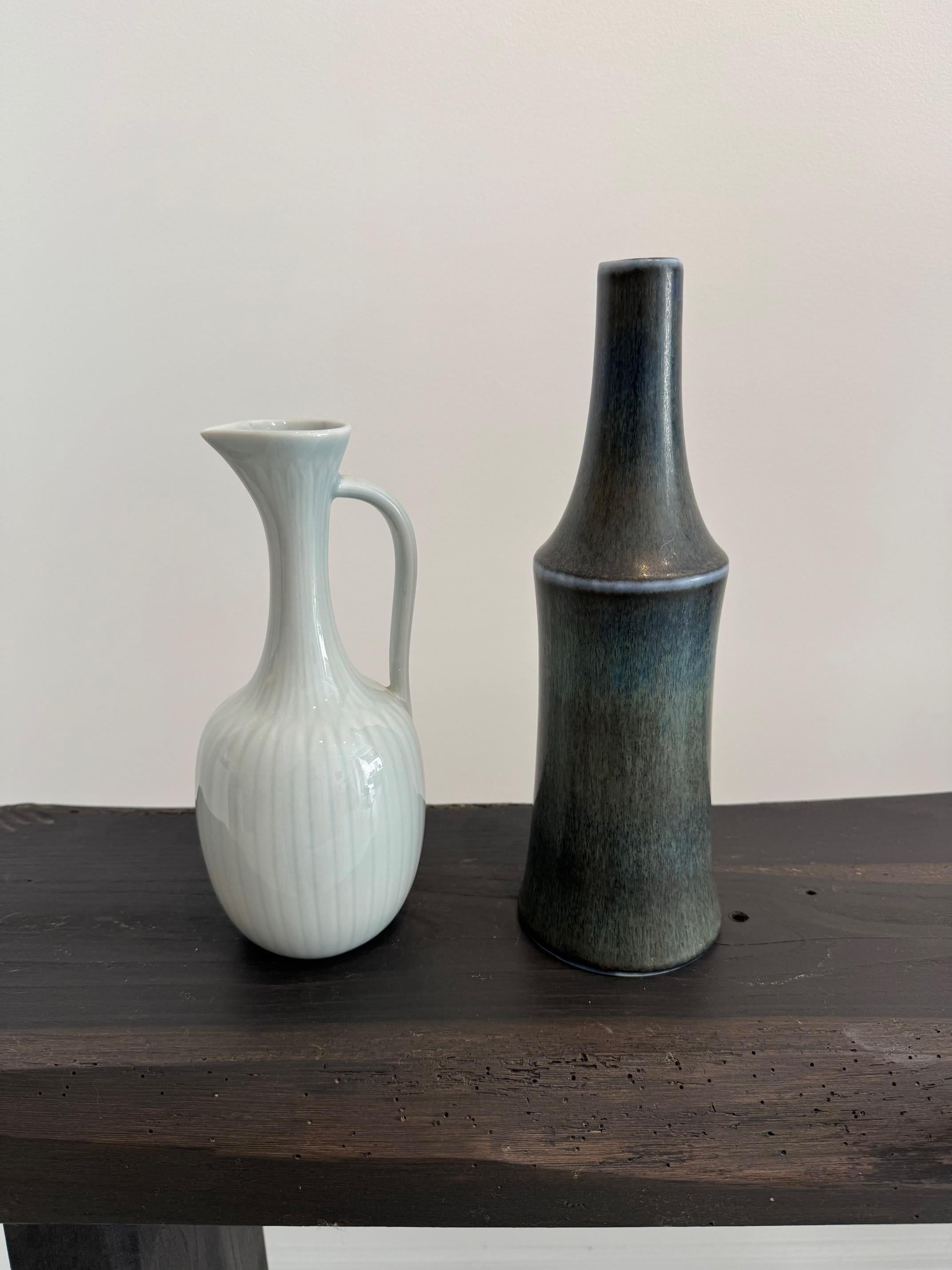 Carl-Harry Stålhane Ceramic Vase from Rörstrand, Sweden 1950s For Sale 4