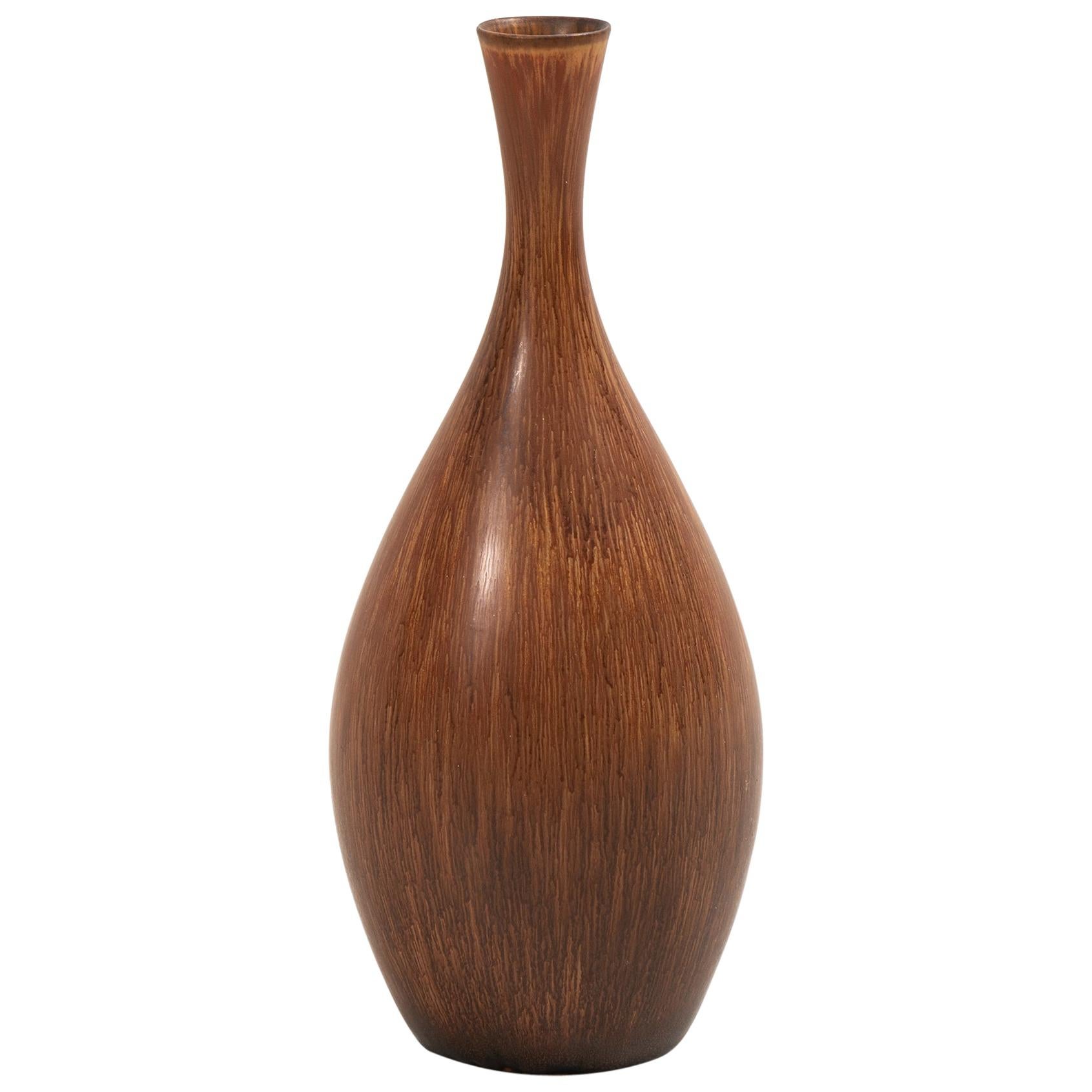 Carl-Harry Stålhane Ceramic Vase Produced by Rörstrand in Sweden