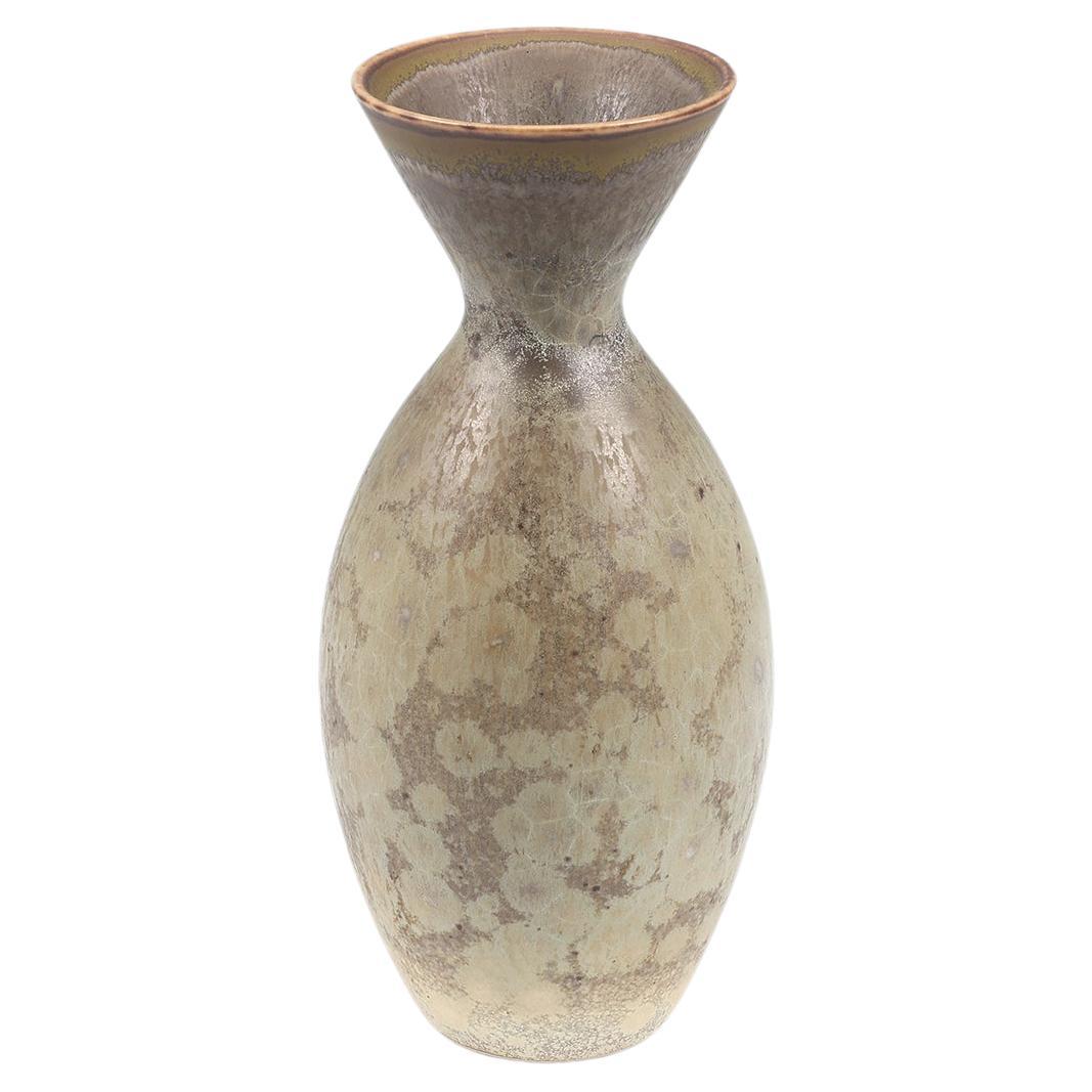Carl-Harry Stalhane, Crystal Glaze Stoneware Vase, Rörstrand, Sweden 1950's For Sale