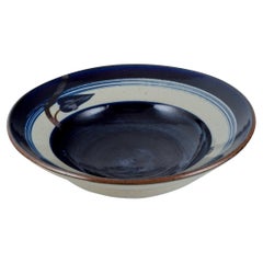 Carl Harry Stålhane for Designhuset. Large Bowl in Earthenware, 1970s