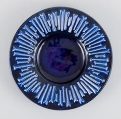 Carl-Harry Stålhane for Rörstrand, "Andalusia", ceramic bowl in deep blue glaze