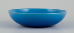 Carl Harry Stålhane for Rörstrand. Ceramic bowl in turquoise glaze.