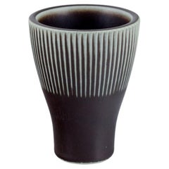 Carl Harry Stålhane for Rörstrand. Ceramic vase in a modernist style.