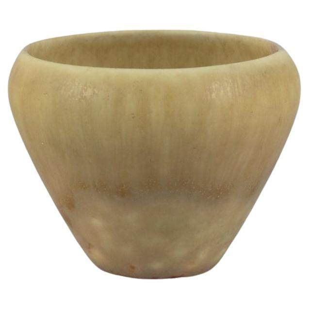 Carl Harry Stålhane for Rörstrand. Ceramic vase with hare fur glaze. Mid-20th C. For Sale