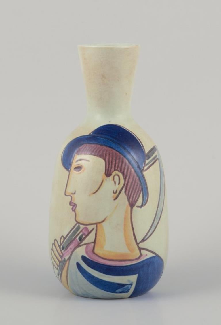 Carl Harry Stålhane (1920-1990) per Rörstrand. 
Vaso in ceramica 