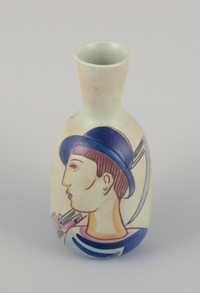 Scandinavo moderno Carl-Harry Stålhane per Rörstrand. Vaso in ceramica 