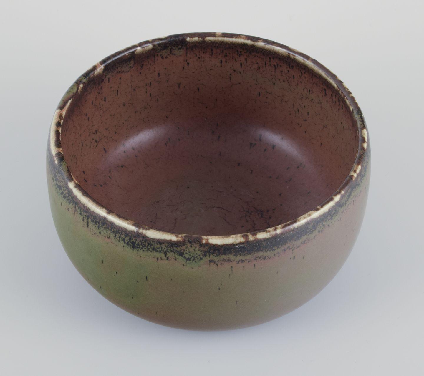 Scandinavian Modern Carl Harry Stålhane for Rörstrand. Large ceramic bowl, ca. 1970 For Sale