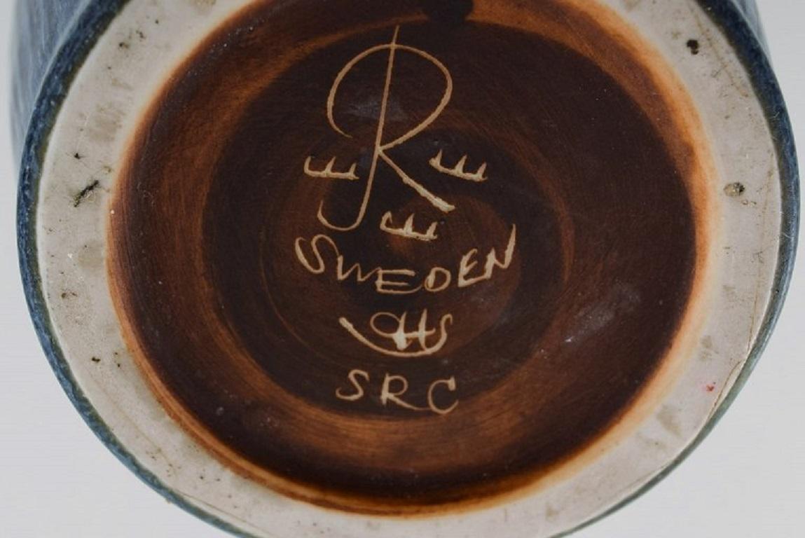 Carl Harry Stålhane for Rörstrand, Large Vase in Glazed Ceramics, Mid-20th C 1
