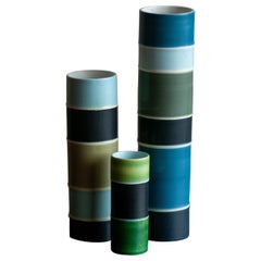 Carl-Harry Stålhane for Rörstrand , Midcentury `Tema` vases in ceramics