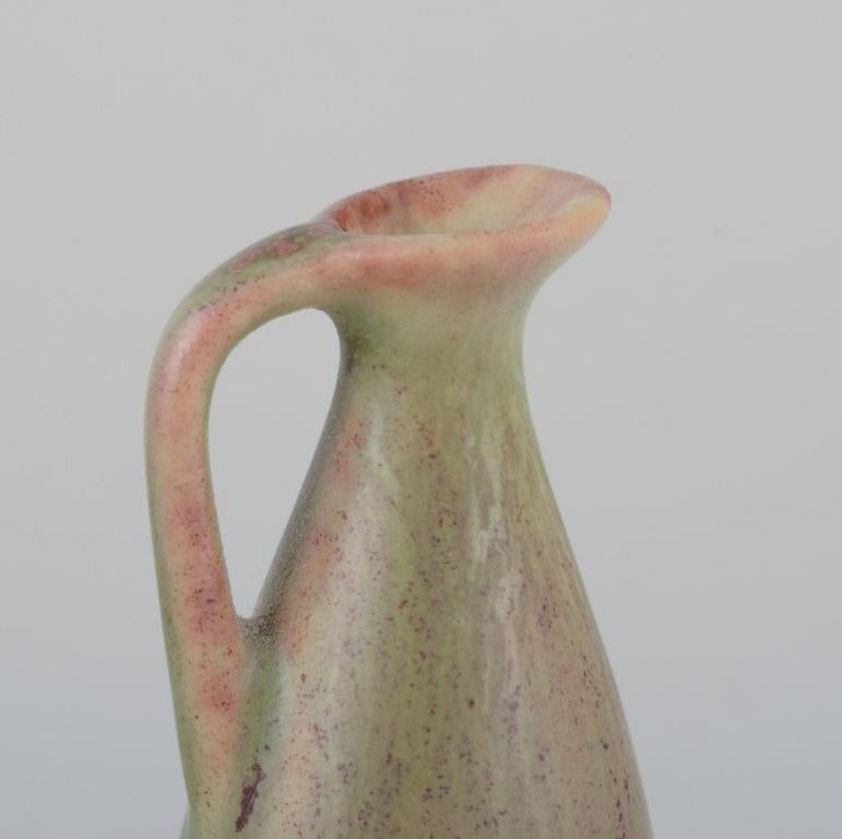 Glazed Carl Harry Stålhane for Rörstrand, miniature jug/vase, mid-20th C. For Sale