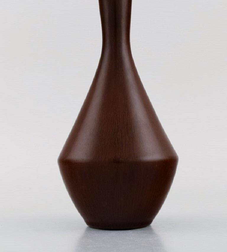Carl Harry Stålhane for Rörstrand, Narrow Neck Vase in Glazed Ceramics In Excellent Condition In Copenhagen, DK