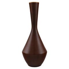 Carl Harry Stålhane for Rörstrand, Narrow Neck Vase in Glazed Ceramics