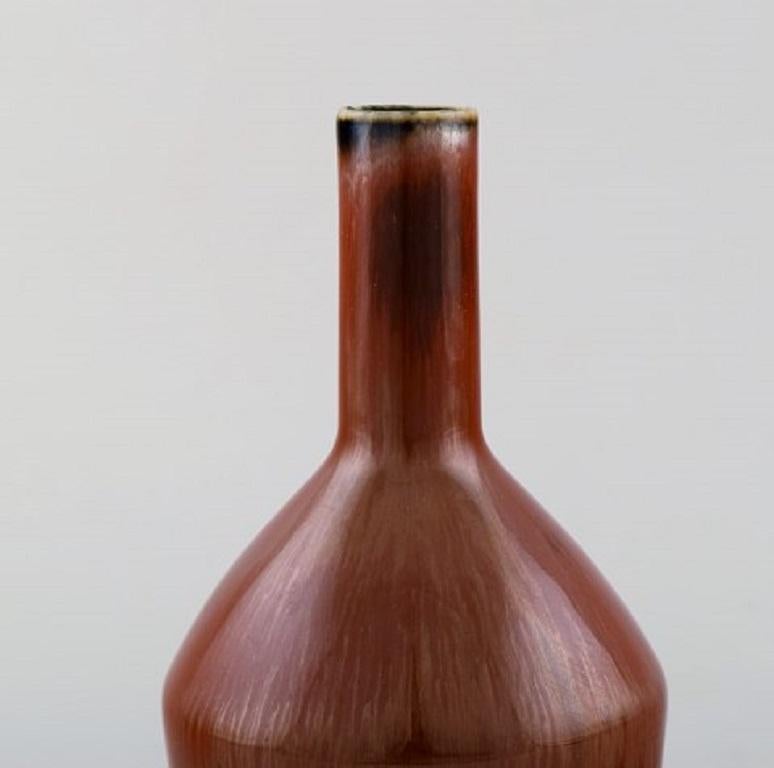 Scandinavian Modern Carl-Harry Stålhane for Rörstrand / Rørstrand, Narrow-Necked Ceramic Vase, 1950s