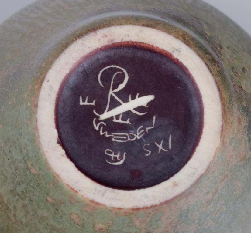 20th Century Carl Harry Stålhane for Rörstrand, Sweden. Miniature ceramic bowl.