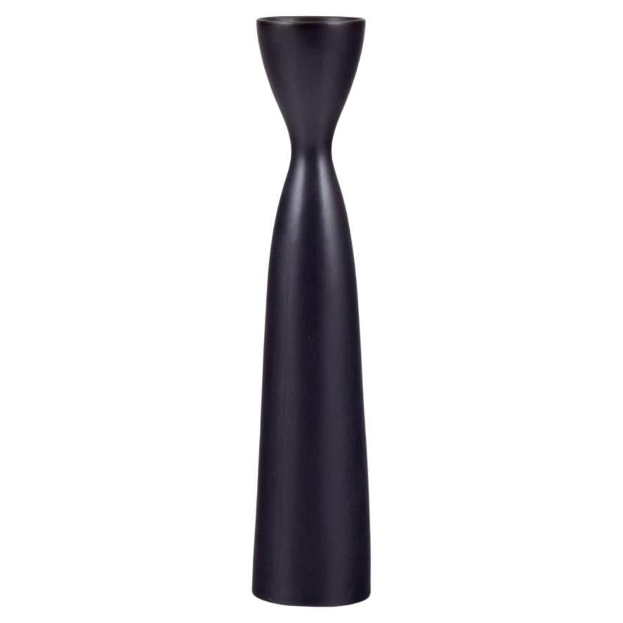 Carl Harry Stålhane for Rörstrand, Sweden. Slim ceramic vase in modernist style