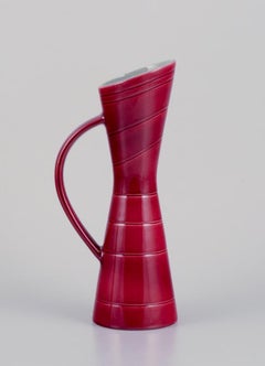 Carl Harry Stålhane for Rörstrand. Two pitchers and a plate in ceramic