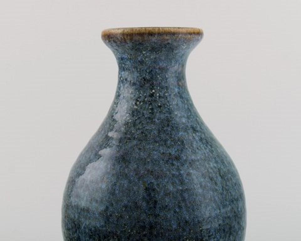 Swedish Carl Harry Stålhane for Rörstrand, Vase in Glazed Ceramics, Mid-20th Century