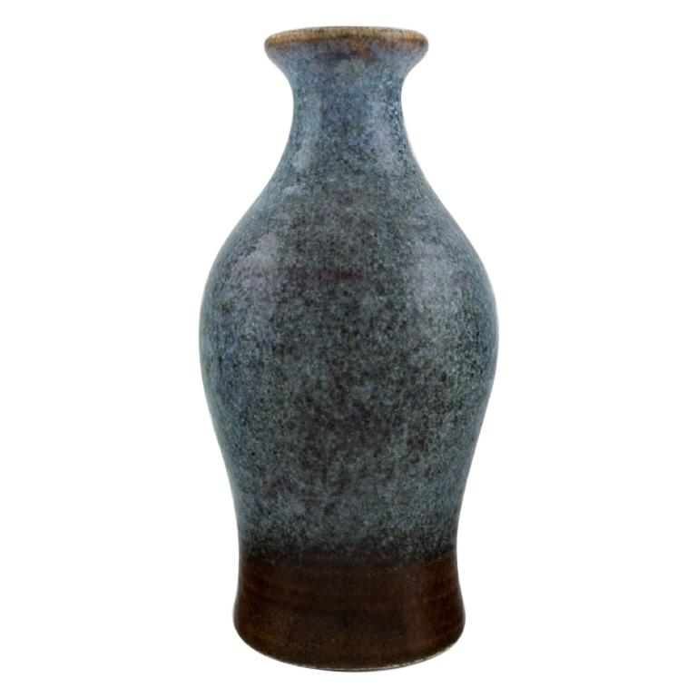 Carl Harry Stålhane for Rörstrand, Vase in Glazed Ceramics, Mid-20th Century
