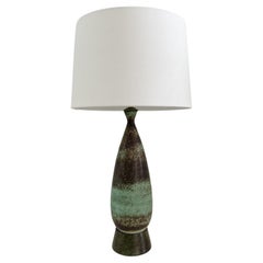 Carl-Harry Stålhane, pour Röstrand Tall Studio Pottery Lamp. 1950's