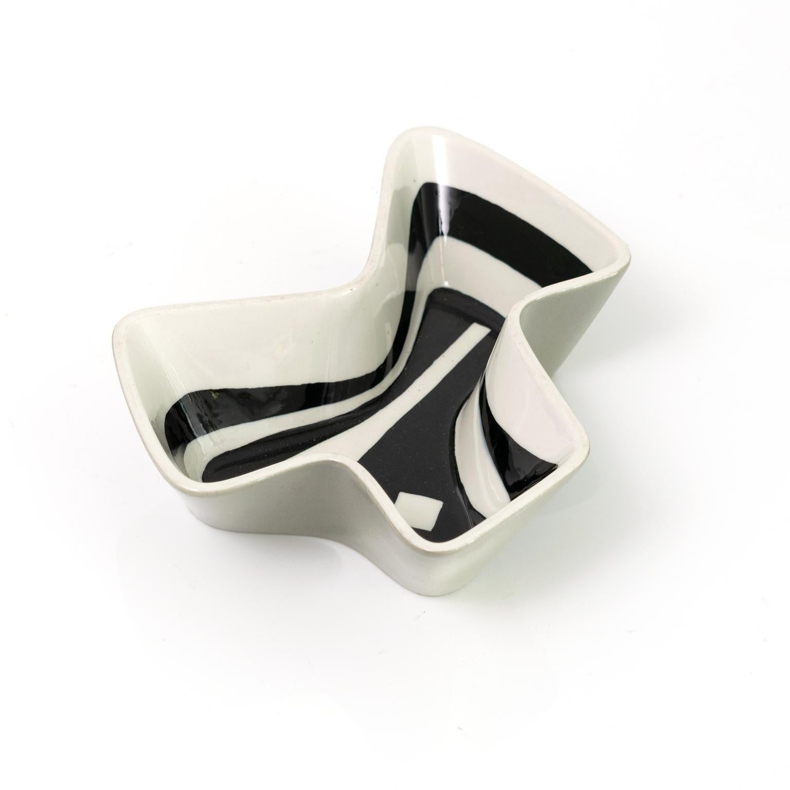Carl-Harry Stalhane Geometric Bowl and Vase, Rorstrand, Sweden 1950 For Sale 5