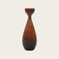 Carl-Harry Stålhane Glazed Oxblood Stoneware Vase for Rörstrand