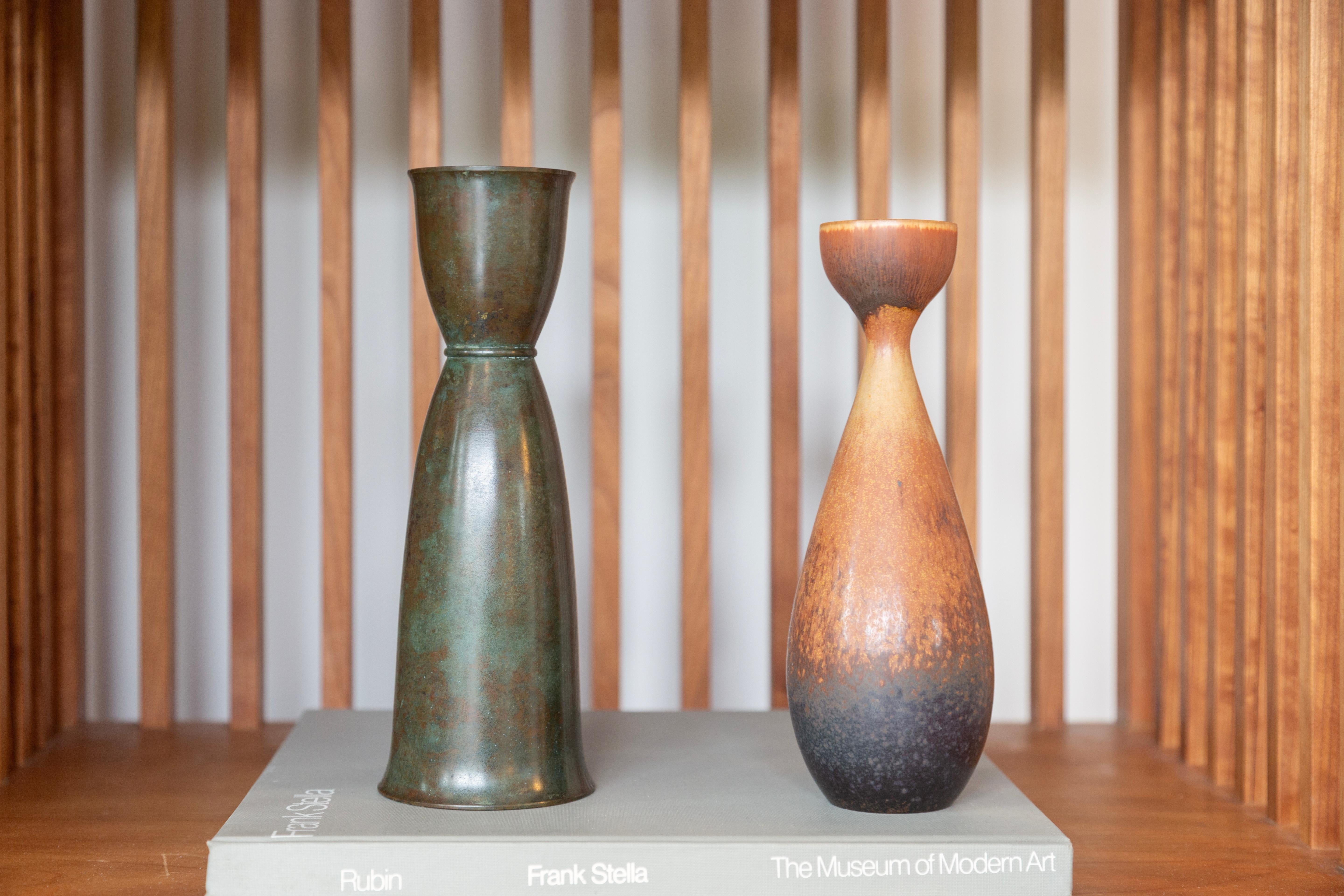 Mid-20th Century Carl-Harry Stålhane Glazed Oxblood Stoneware Vase for Rörstrand For Sale