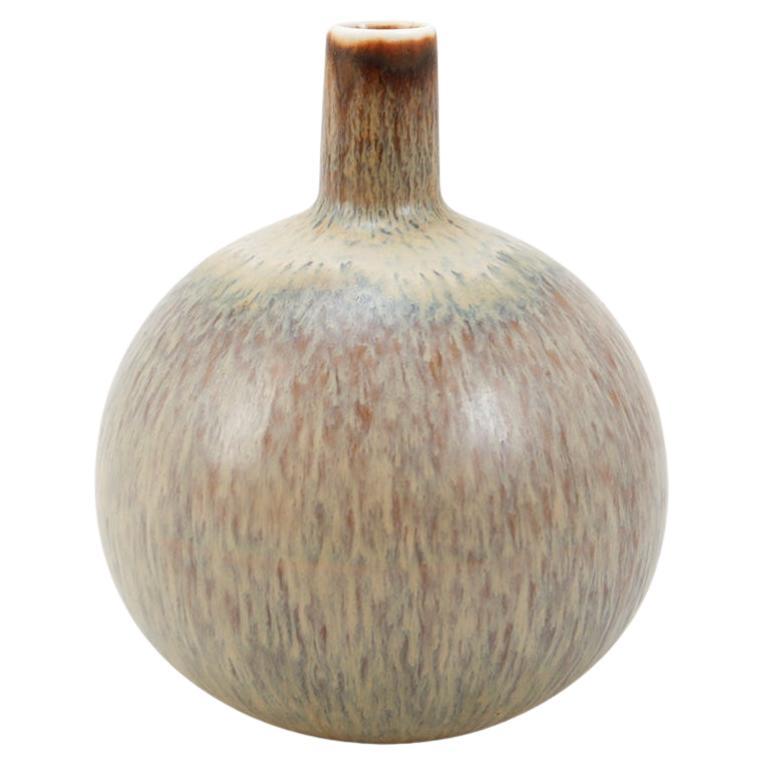 Carl-Harry Stålhane Glazed Stoneware Bottleneck Bud Vase for Rörstrand For Sale