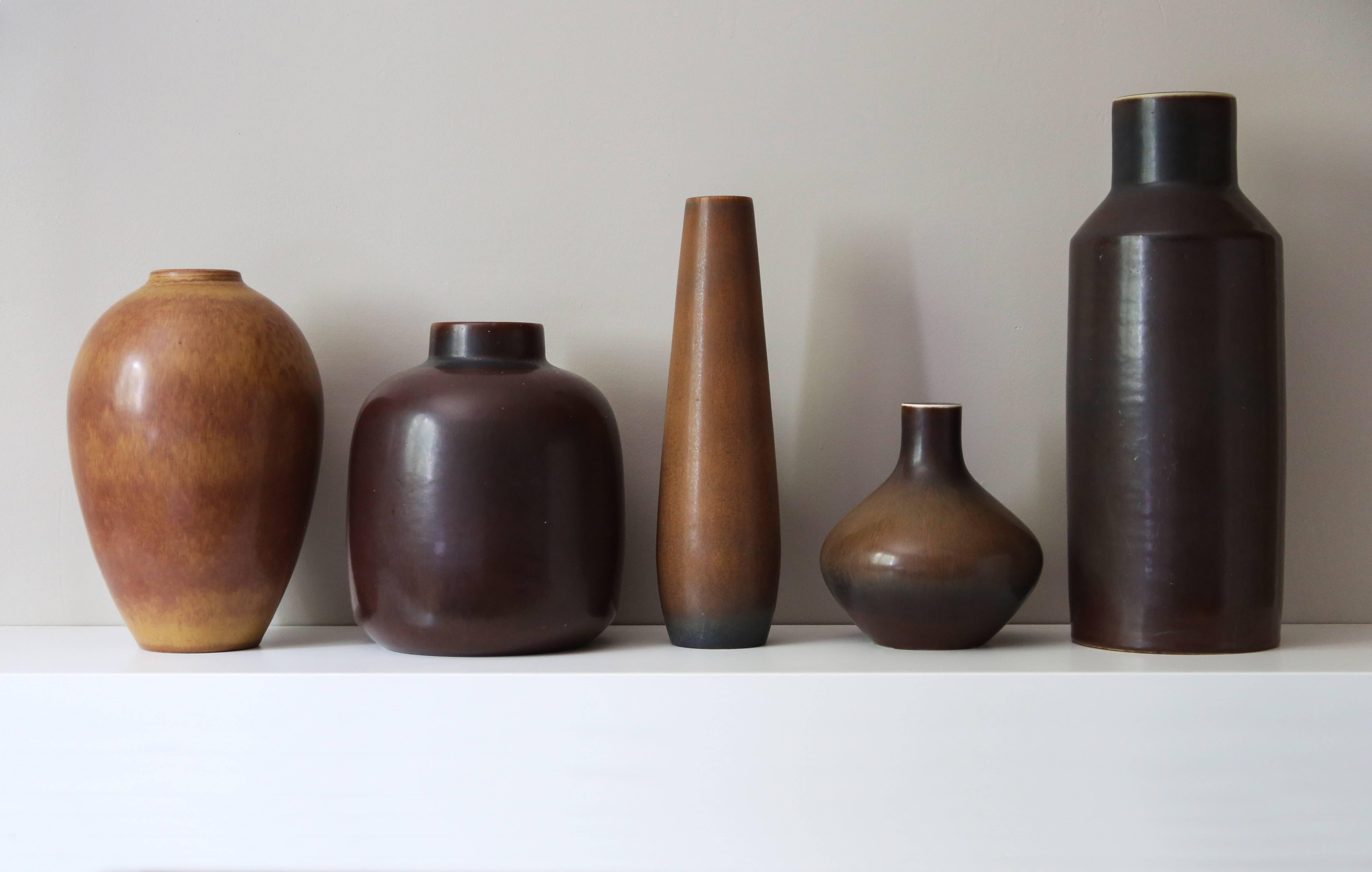 Swedish Carl-Harry Stålhane & Gunnar Nylund Collection of Decorative Vessels, 1950s