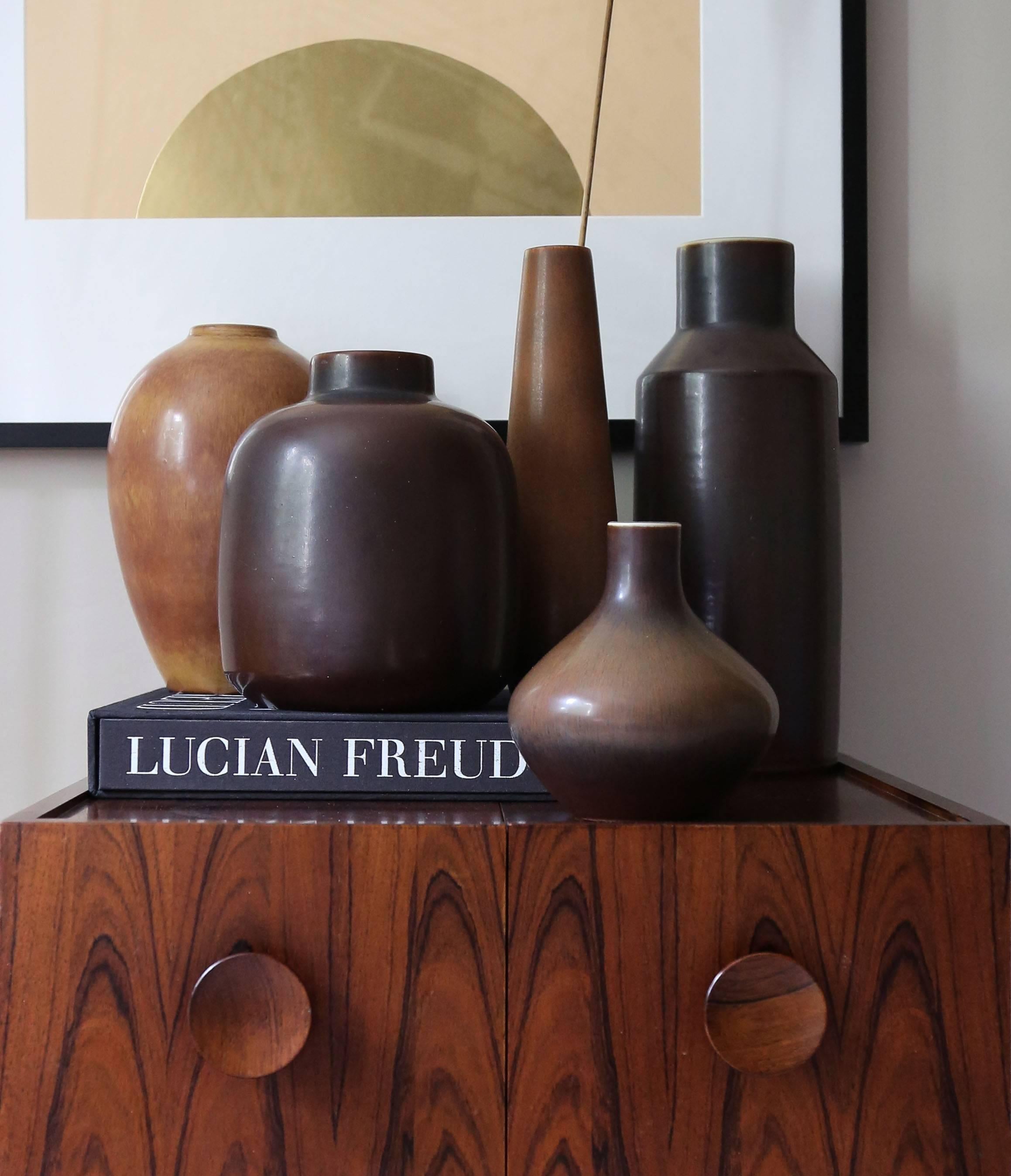 Mid-20th Century Carl-Harry Stålhane & Gunnar Nylund Collection of Decorative Vessels, 1950s