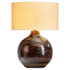 Carl-Harry Stålhane & Kent Eriksson Stoneware Table Lamp, Sweden ca 1960s