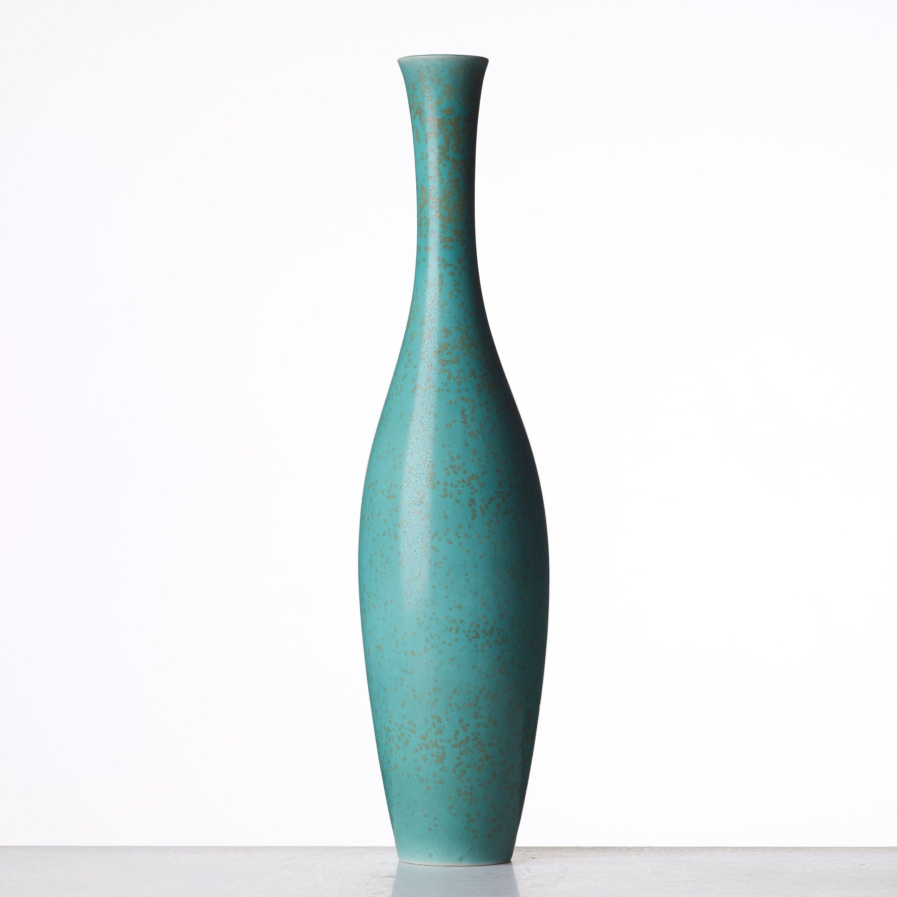 Grande vaso in gres di Carl-Harry Stålhane di Rörstrand in Svezia, anni '50.
Firmato / H. 54 cm.