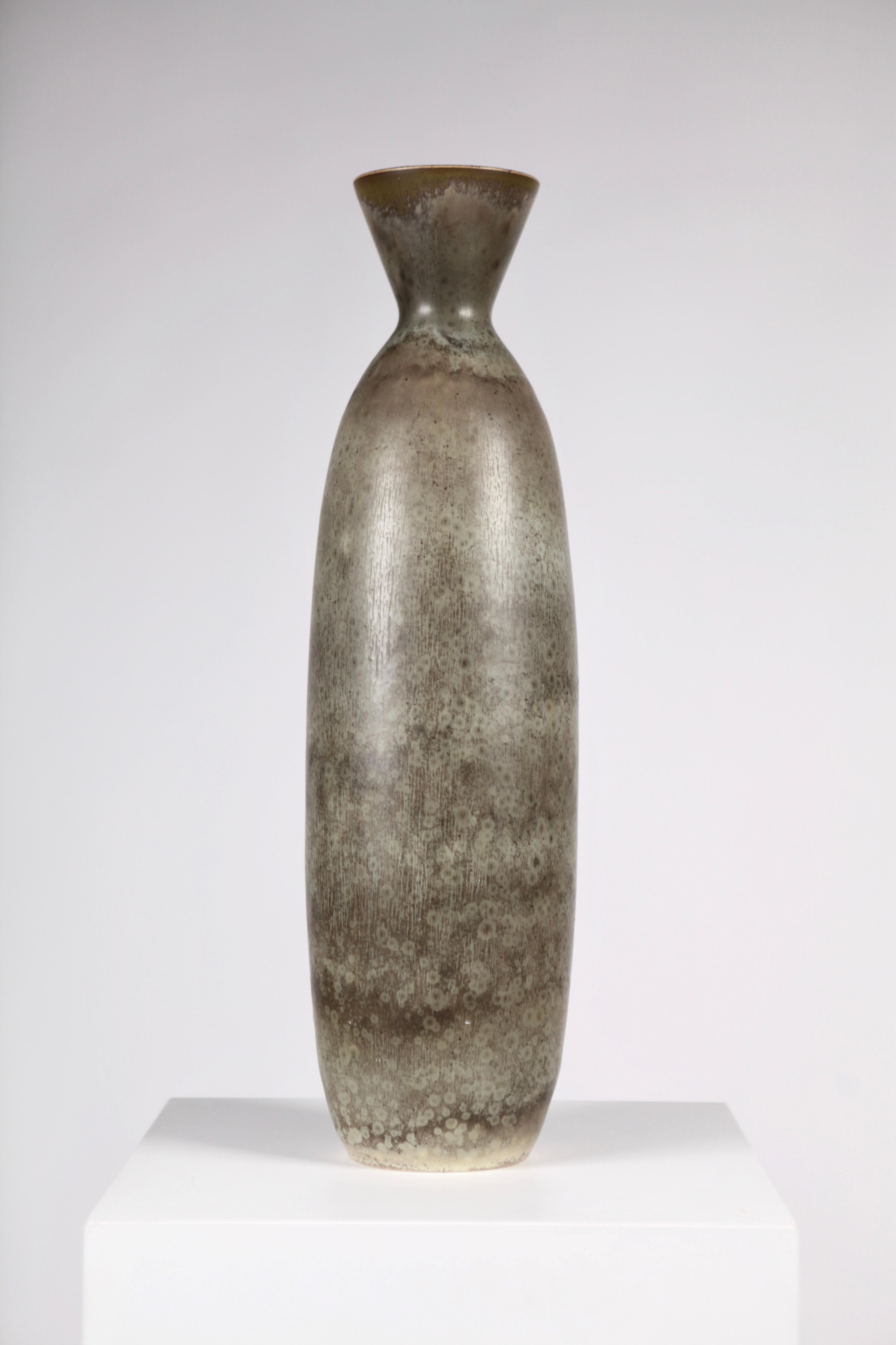 Carl-Harry Stålhane, Large Glazed Ceramic Vase, Rörstrand, Sweden, 1950s In Good Condition In Berlin, DE