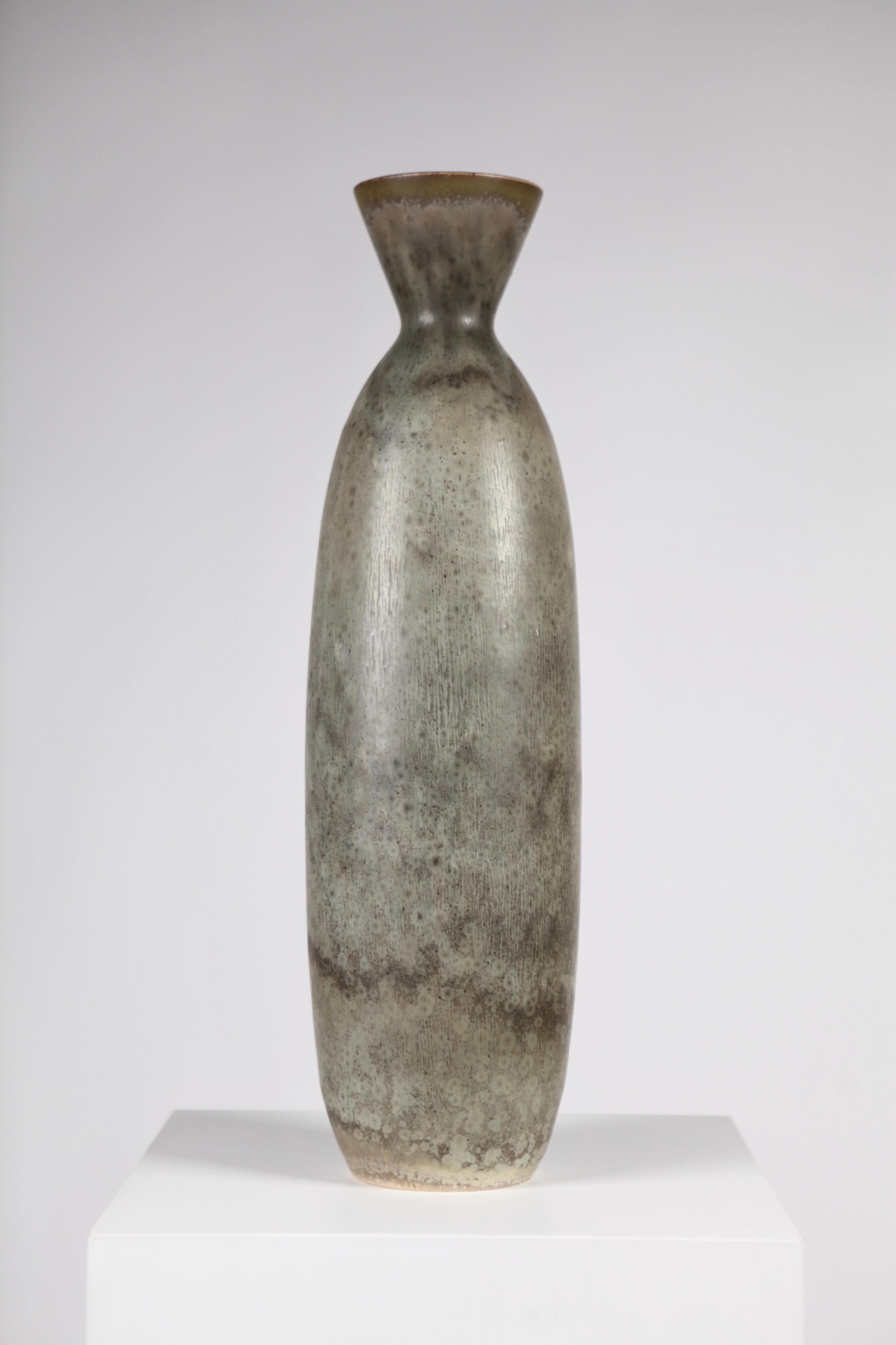 Mid-20th Century Carl-Harry Stålhane, Large Glazed Ceramic Vase, Rörstrand, Sweden, 1950s