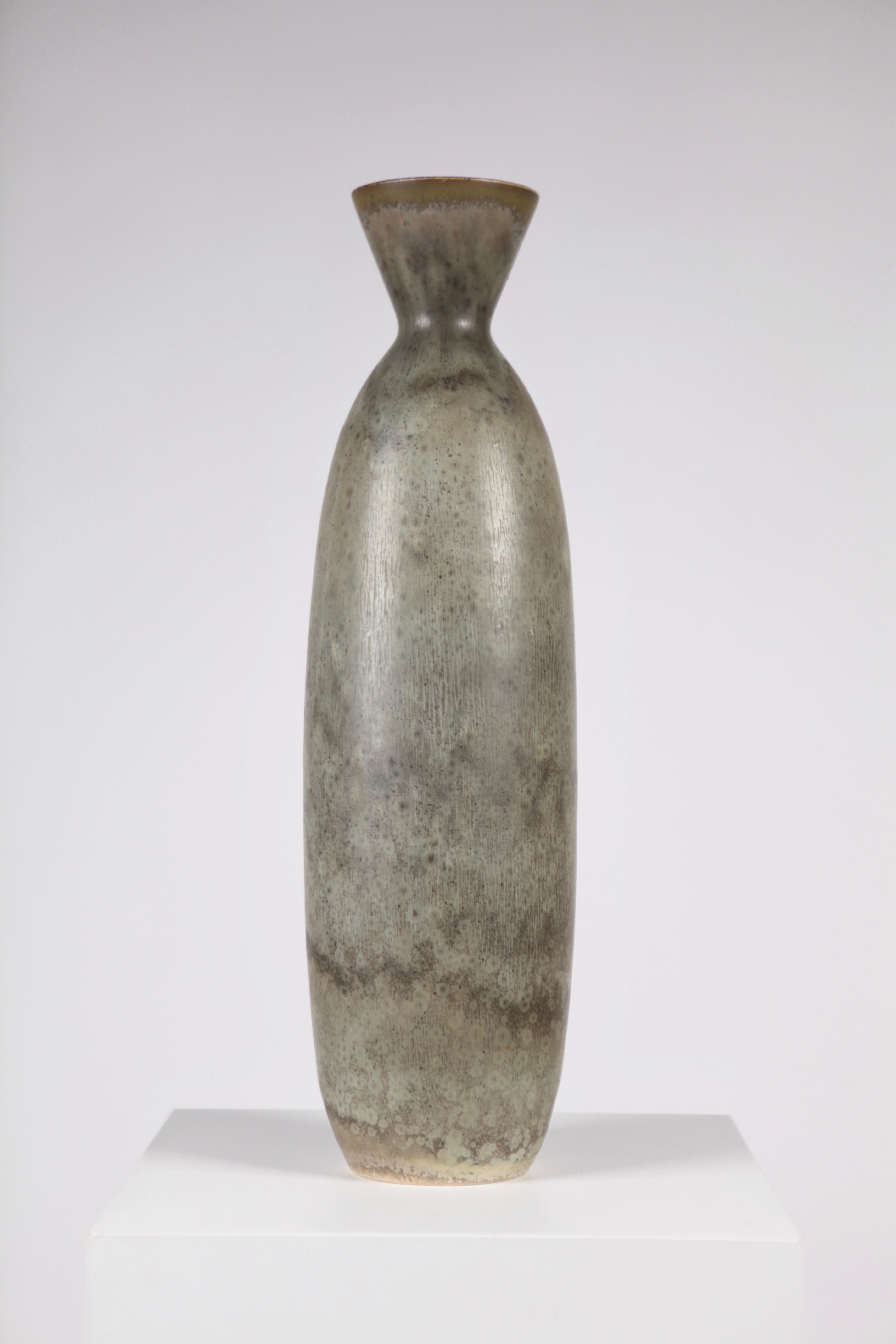 Stoneware Carl-Harry Stålhane, Large Glazed Ceramic Vase, Rörstrand, Sweden, 1950s