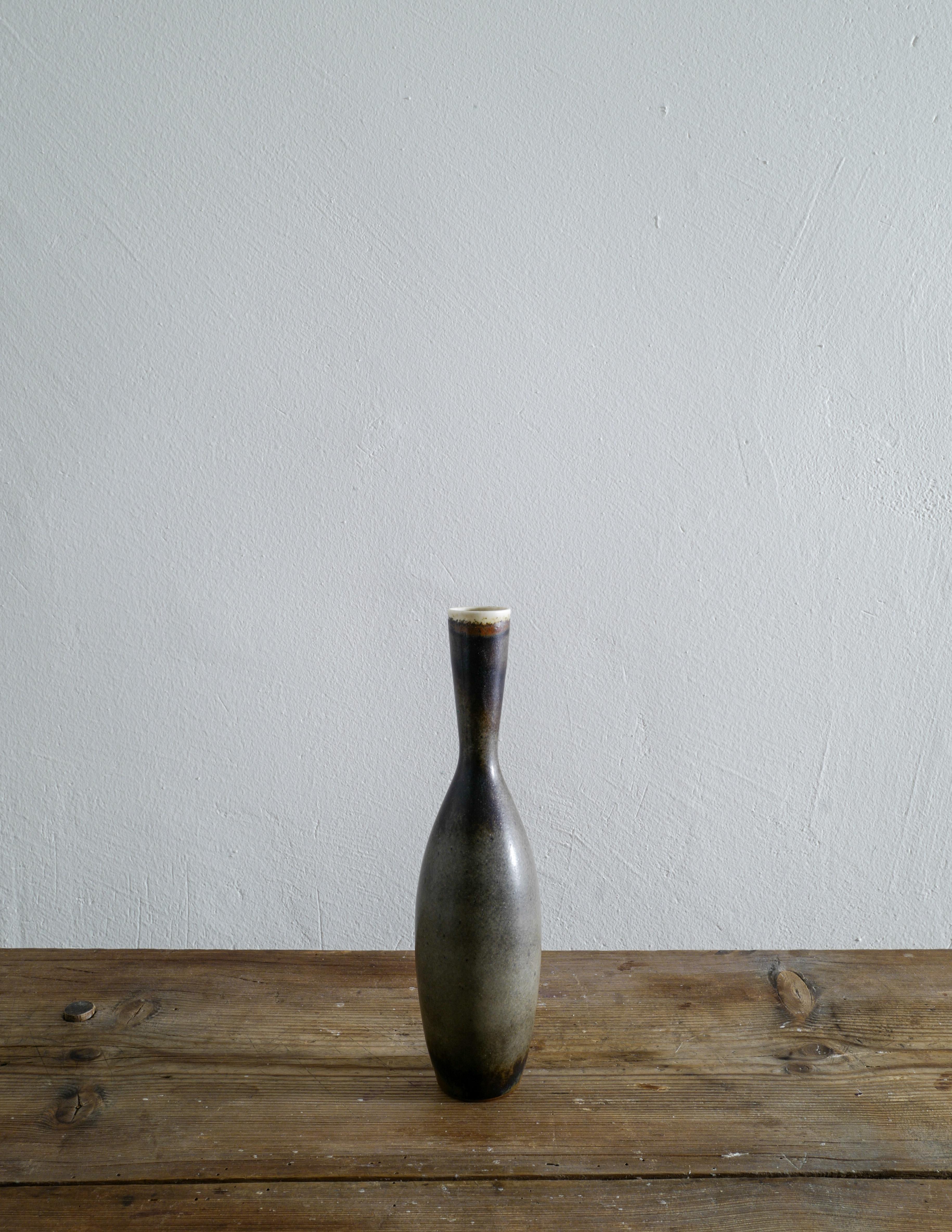 Scandinavian Modern Carl-Harry Stålhane Midcentury Ceramic Vase for Rörstrand, Sweden, 1950s