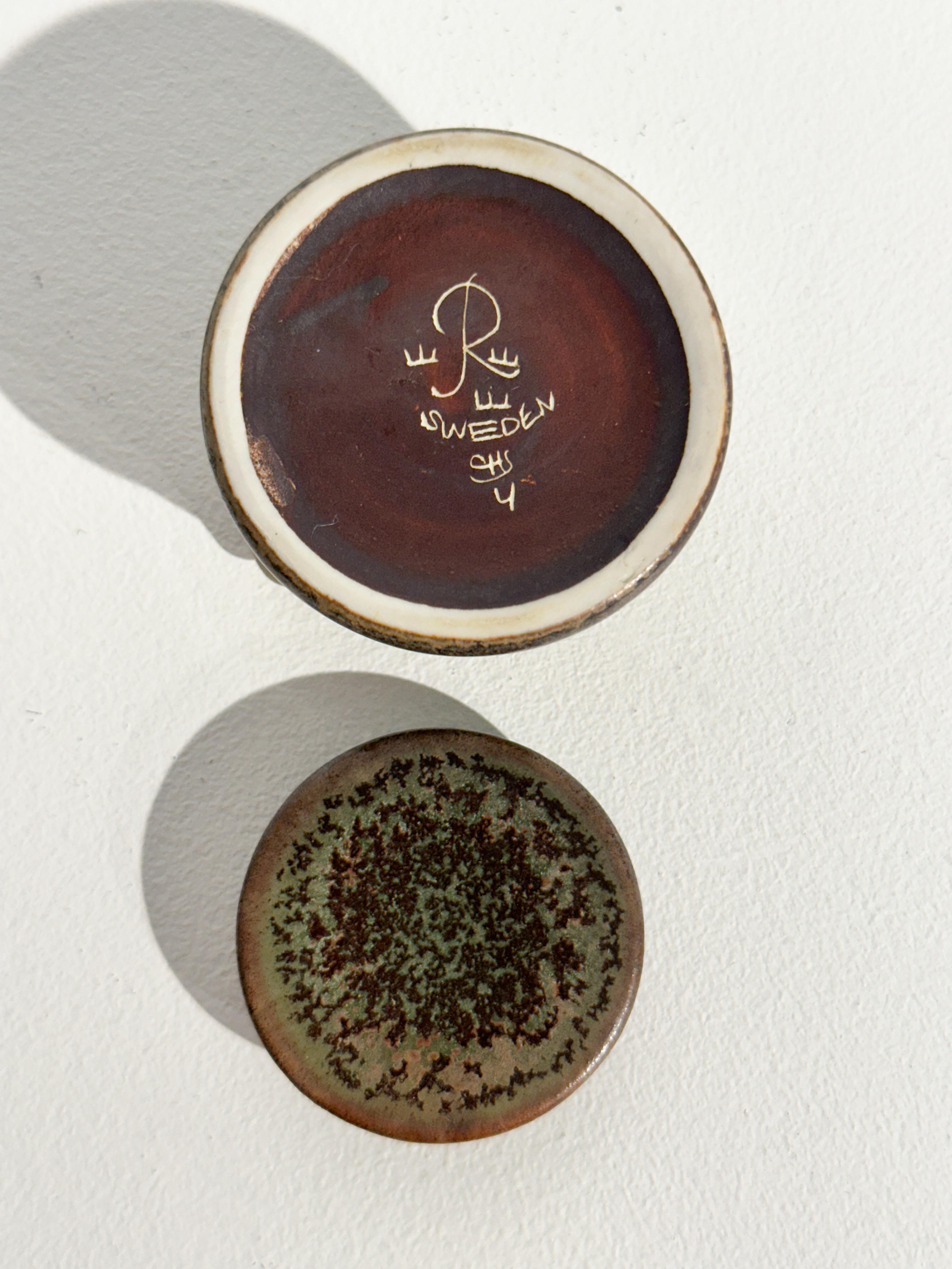 Carl Harry Stalhane Vaso in miniatura Gres Rörstrand Svezia 1950s 1960s in vendita 1