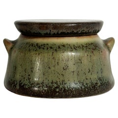 Carl Harry Stalhane Miniature Jar Stoneware Rörstrand Sweden 1950s 1960s