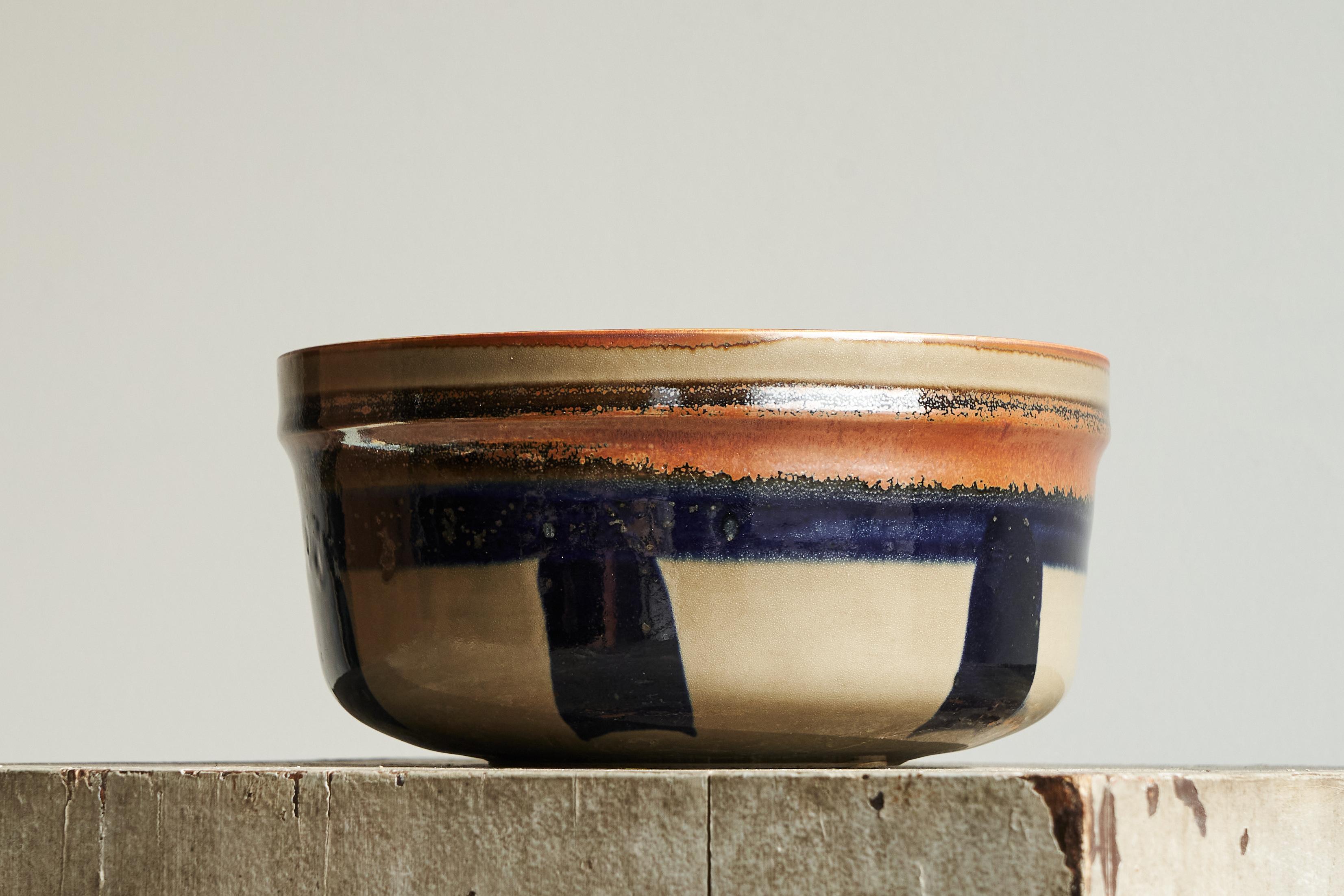 Carl-Harry Stålhane Rare One-Off Hand Signed Bowl for Rörstrand Sweden 1967 For Sale 2