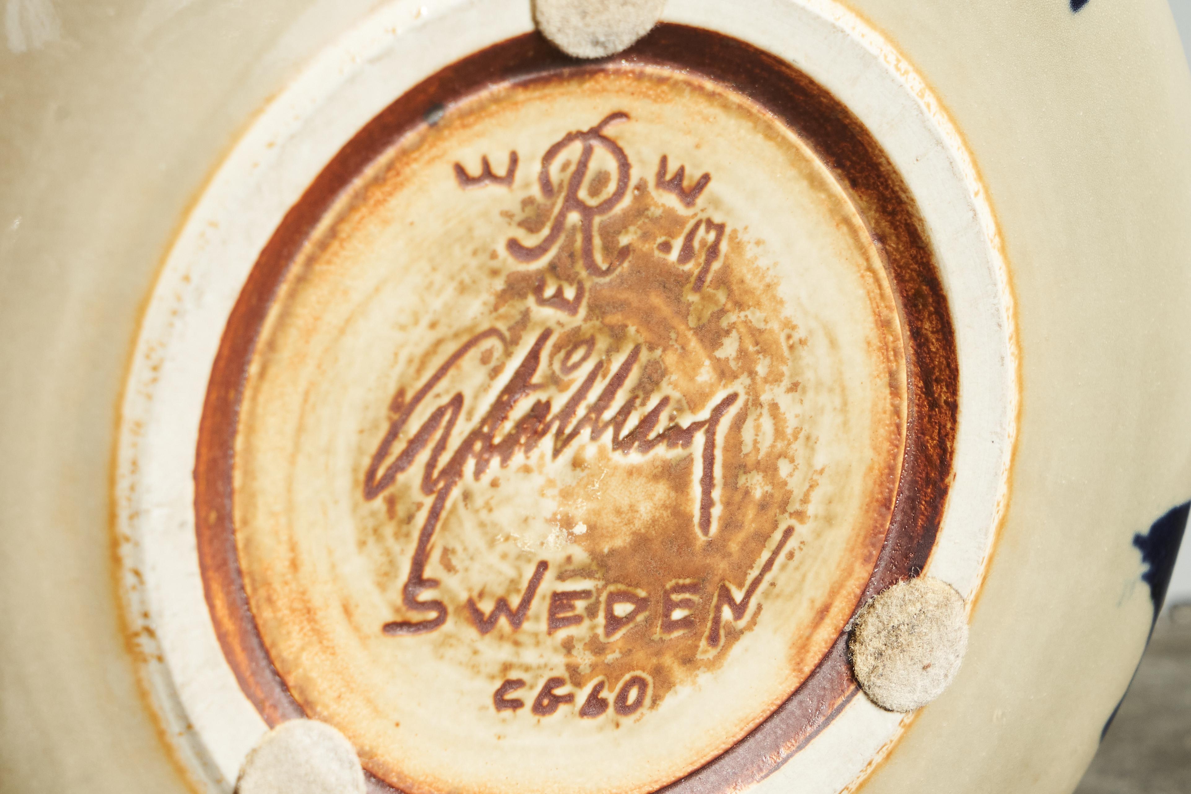 Carl-Harry Stålhane Rare One-Off Hand Signed Bowl for Rörstrand Sweden 1967 For Sale 3
