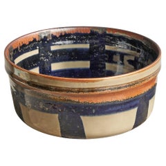 Carl-Harry Stålhane Rare One-Off Hand Signed Bowl for Rörstrand Sweden 1967