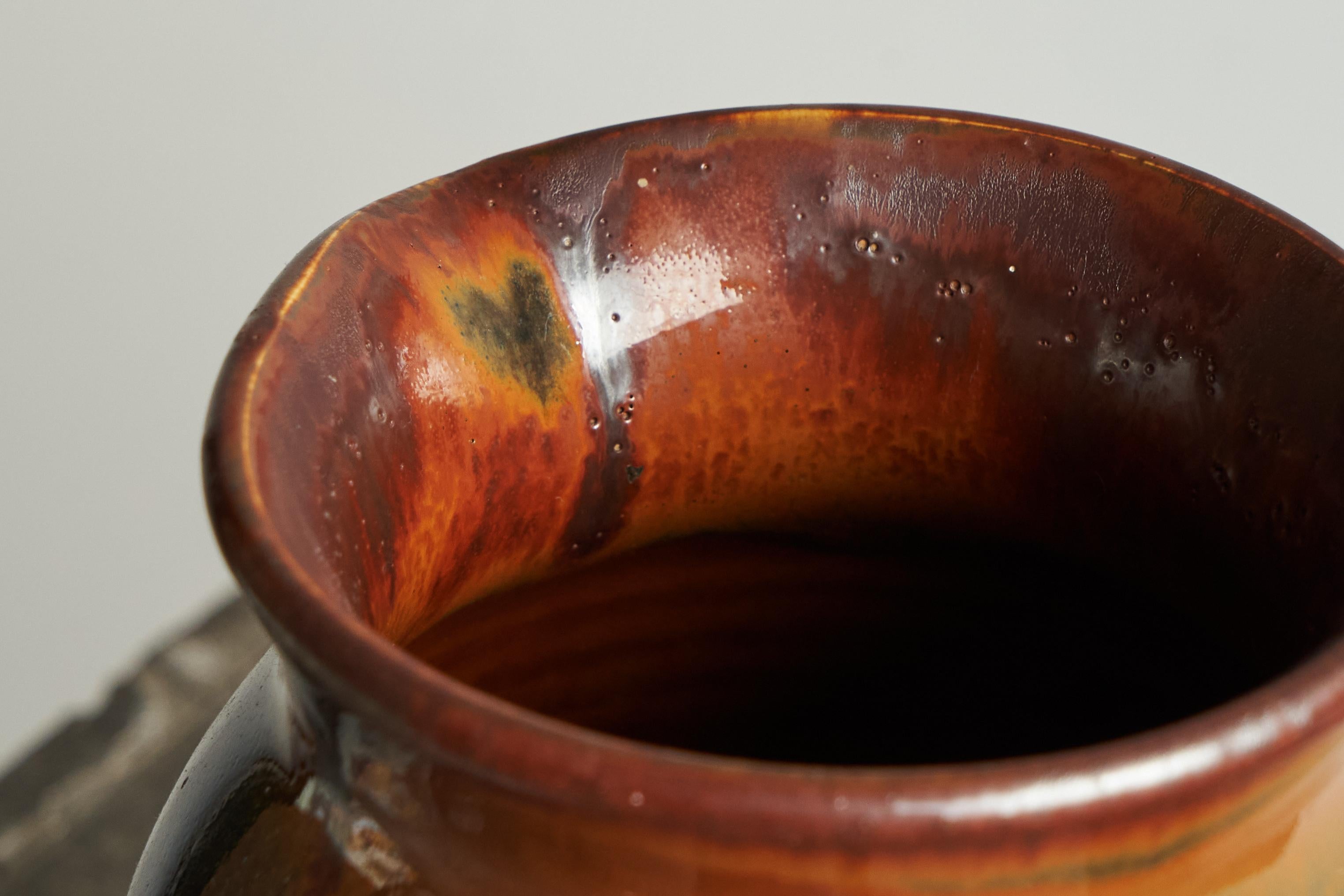 Poteries Carl-Harry Stålhane Rare vase unique signé à la main pour Rörstrand Suède 1967 en vente