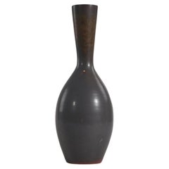 Vintage Carl-Harry Stålhane, Vase, Glazed Stoneware, Rörstrand, Sweden, 1950s