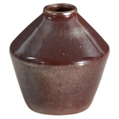 Carl-Harry Stålhane, Rare Vase, Glazed Stoneware, Rörstrand, Sweden, 1960s