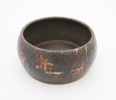 Carl-Harry Stålhane, Rörstrand, Ciotola nera e marrone - Metà secolo Vintage