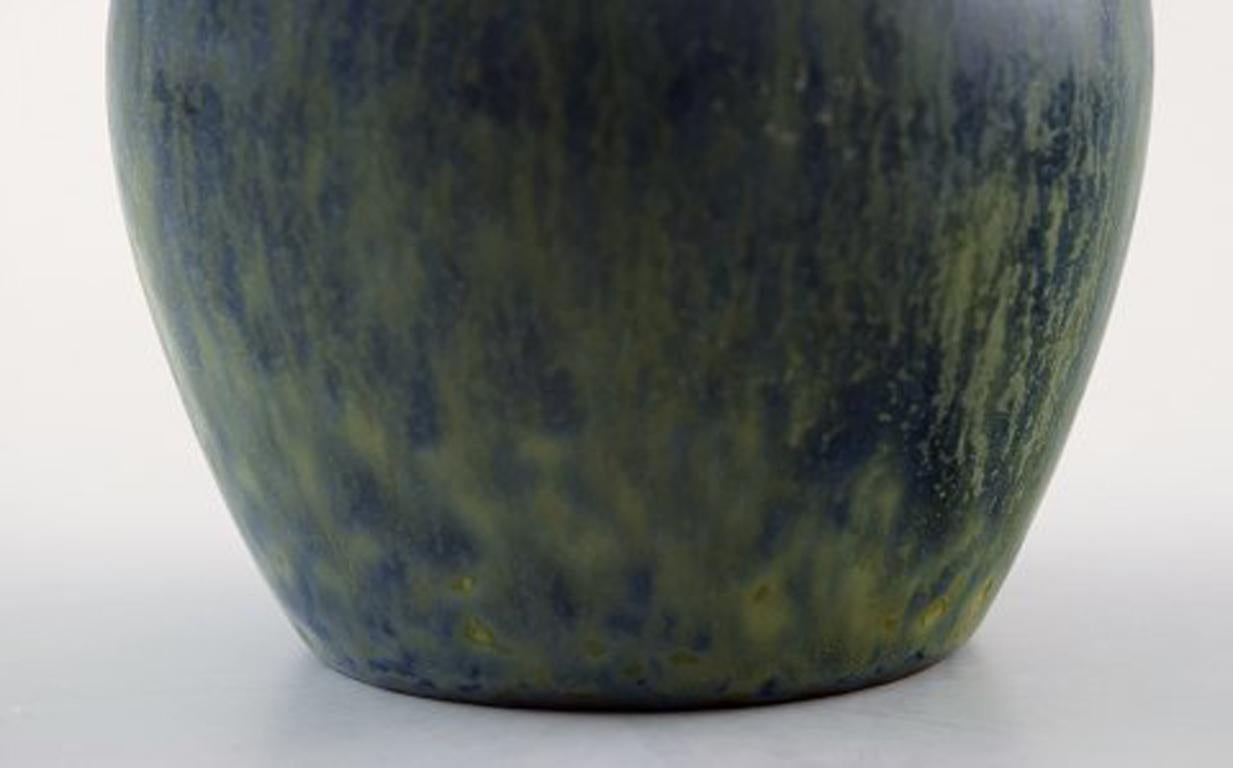 Carl Harry Stålhane, Rörstrand Bottle Vase with Handle in Stoneware In Excellent Condition For Sale In Copenhagen, DK