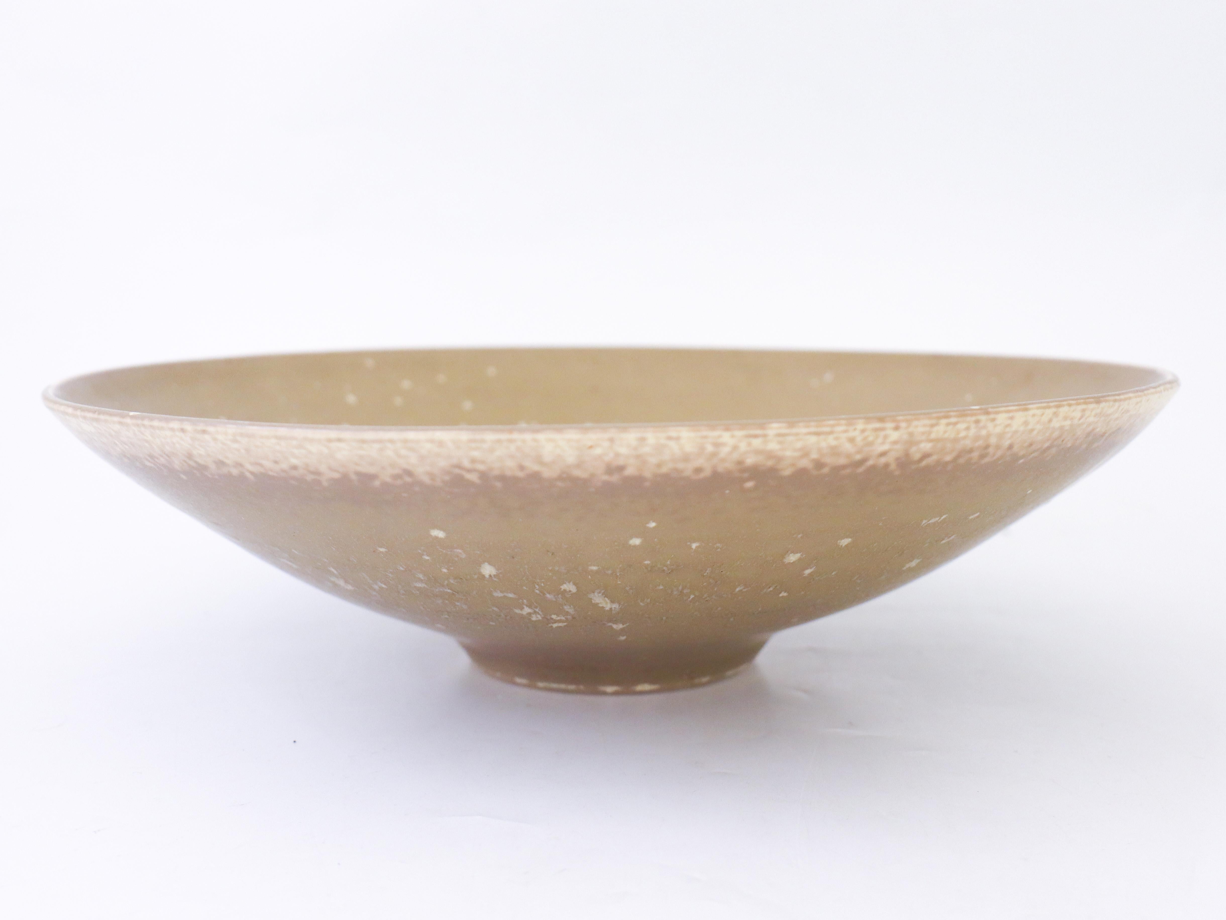 Swedish Carl-Harry Stålhane, Rörstrand, Large Mid-Century Ceramic Bowl