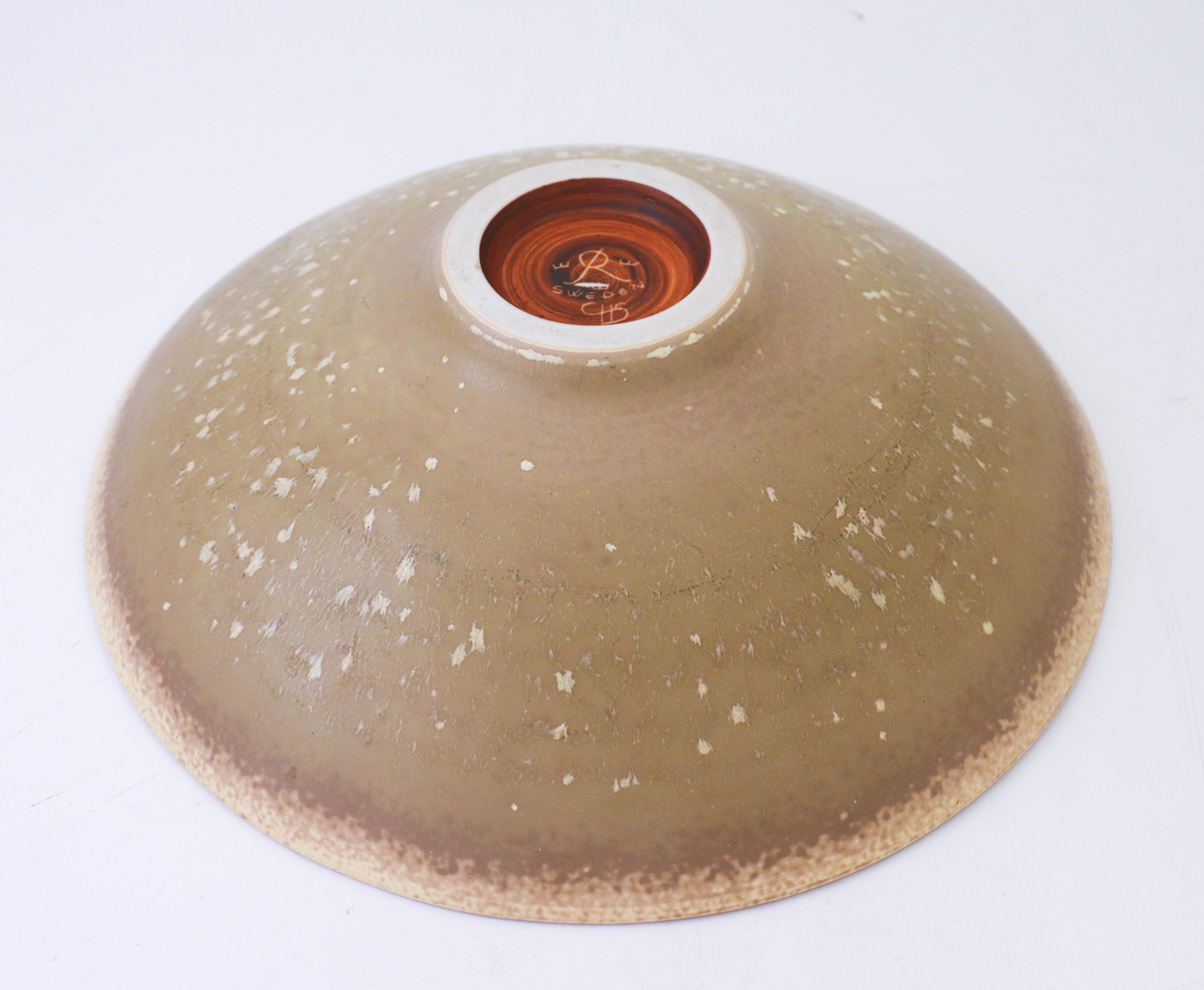 Carl-Harry Stålhane, Rörstrand, Large Mid-Century Ceramic Bowl 1